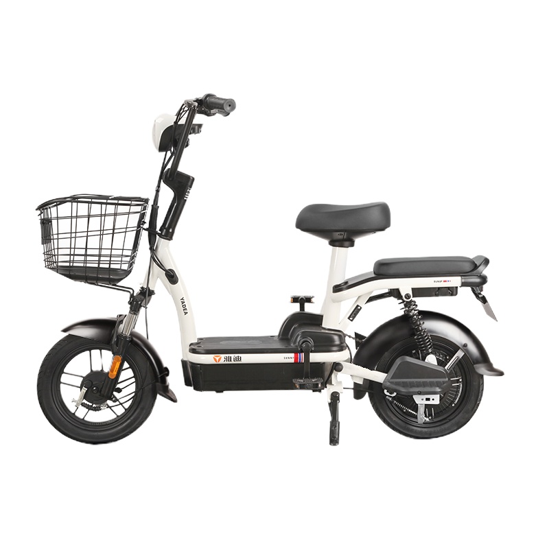雅迪电动车小金果48V12ah高能版石墨烯电瓶车踏板代步电动自行车 小金果新塔夫绸白