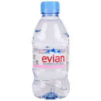 依云（Evian） 天然矿泉水 330ml*6瓶 塑料瓶装