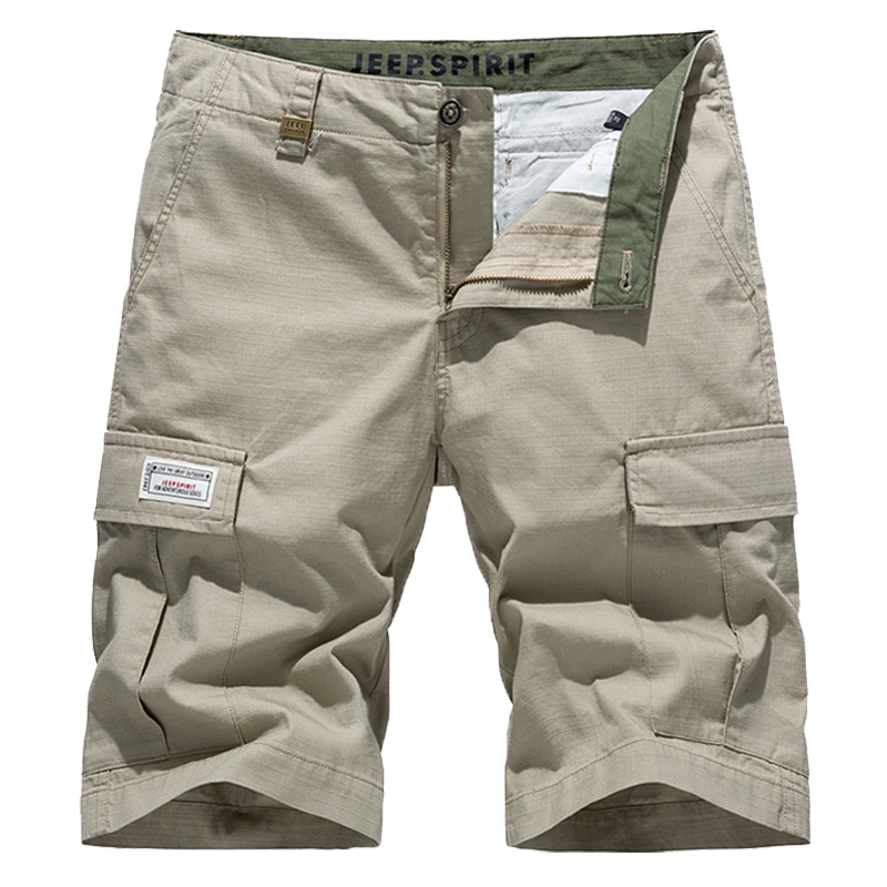 JEEP吉普休闲短裤男夏季新款多口袋中裤户外宽松时尚工装五分裤潮