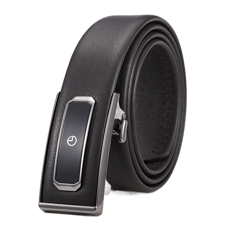 金利来(GOLDLION)真皮自动扣头层牛皮腰带商务休闲裤带青年皮带潮