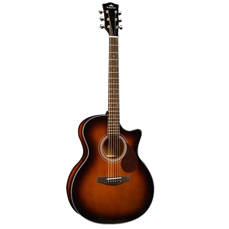 卡马(KEPMA)F0-GA-WA 单板民谣吉他木吉他jita 原木色缺角41英寸 新款进阶云杉桃花芯木 原木色