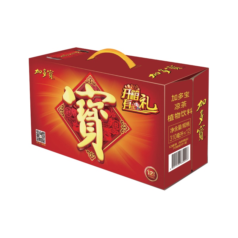 加多宝 凉茶植物饮料 茶饮料 310ml*12罐 礼盒装
