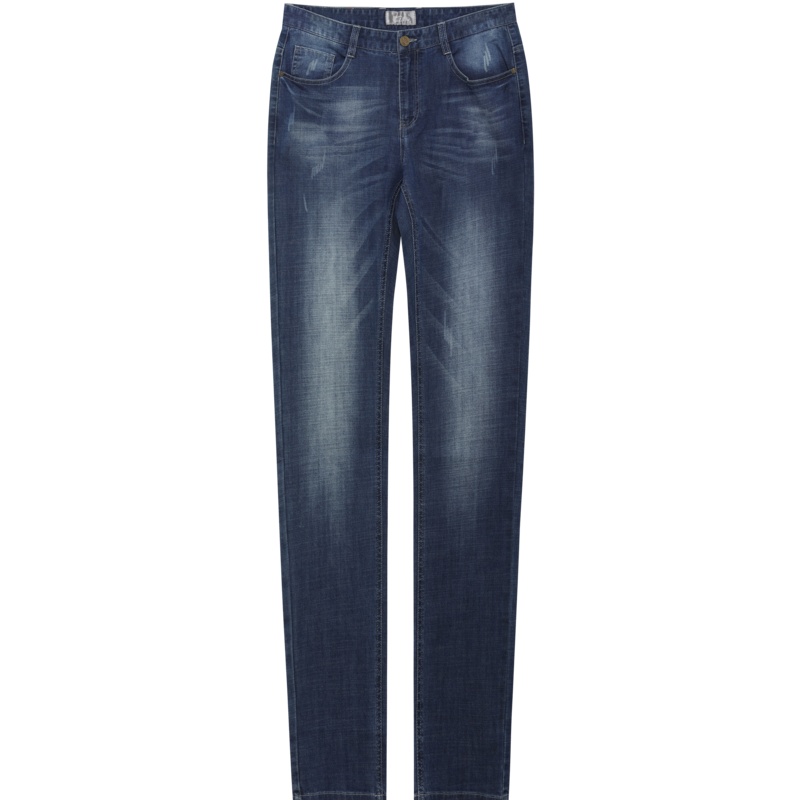 HODO红豆男装春夏男士牛仔裤猫须水洗磨白微弹柔软中腰YKK金属拉链休闲百搭牛仔裤长裤男