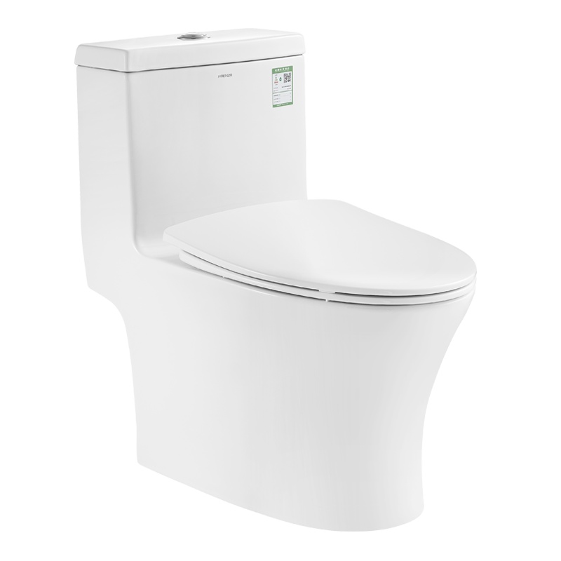 法恩莎卫浴 喷射虹吸式马桶 超薄盖板 一级水效节水防臭 家用坐便器 FB16178