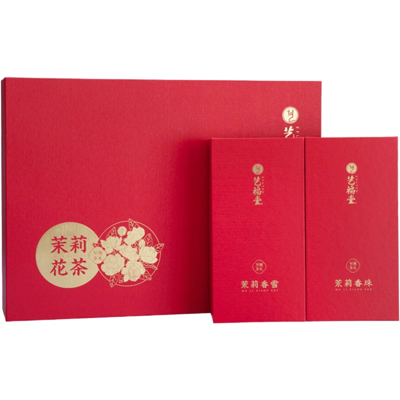 艺福堂茉莉花茶心香随礼盒250g/盒