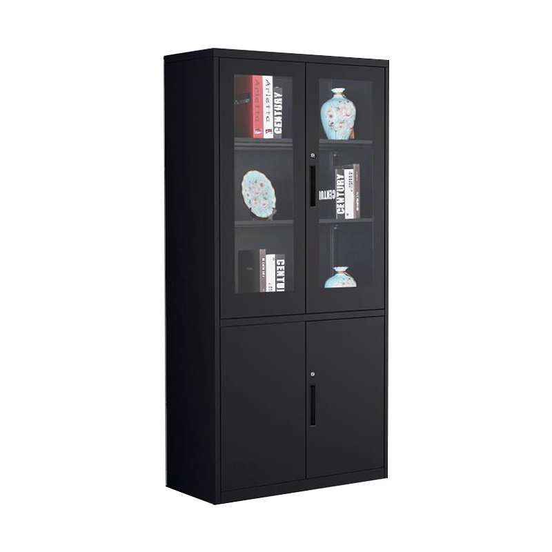 鑫金虎 黑色加厚大器械文件柜铁皮柜档案柜资料柜文件柜其他金属办公柜收纳柜整理柜