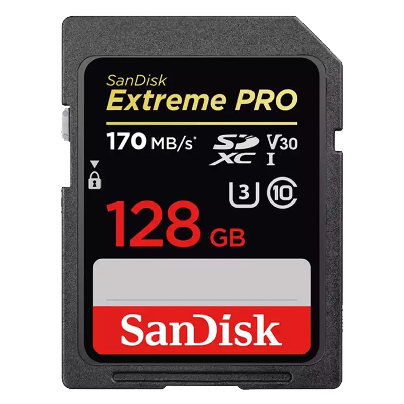 闪迪(SanDisk)高速存储卡128GB SD存储C10至尊版 读速170MB/s 写速90MB/s捕捉4K超高清