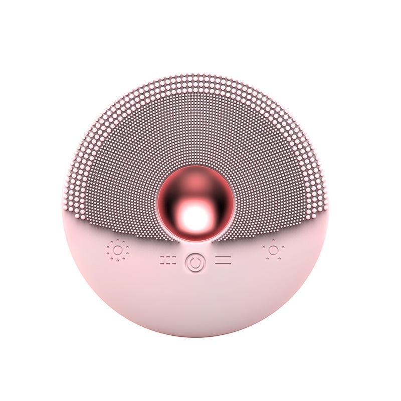 ONE BEAUTY电动加热IPX7级防水食品级硅胶电动洗脸仪全身可水洗粉色