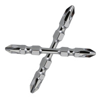 尼奥动力(neopower)双头十字批头电动螺丝刀批头气动螺丝刀批头S2风批 PH2x65mm 10只装Y0042