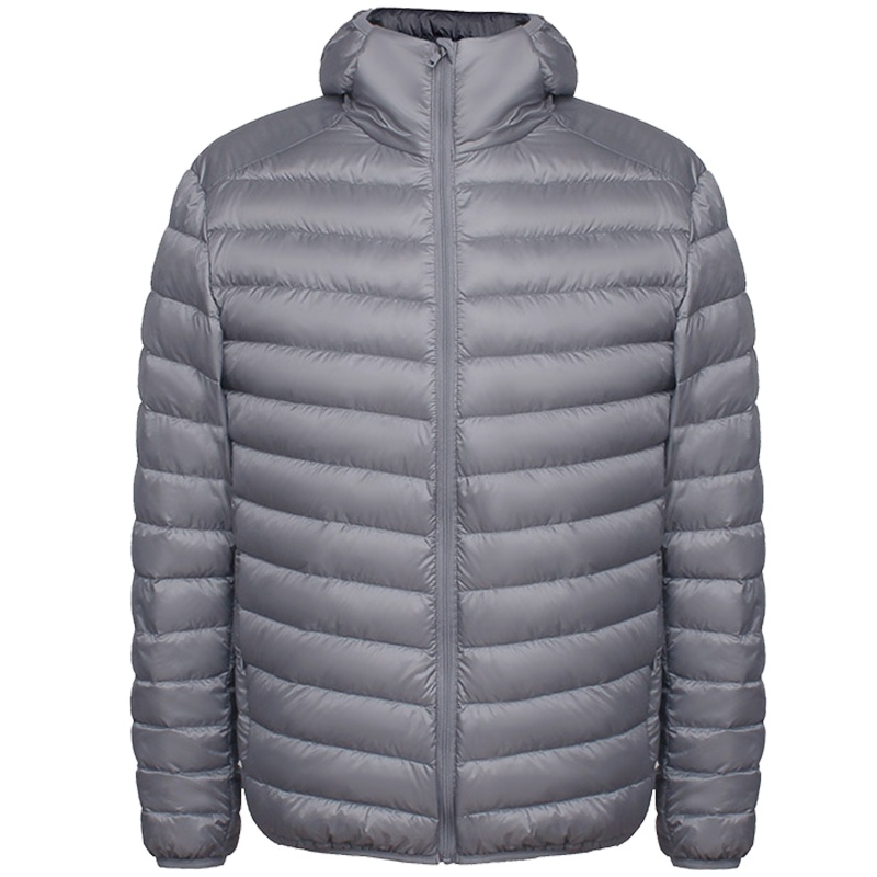 鸭鸭 90鸭绒男士羽绒服新款轻薄短款连帽时尚百搭超轻便外套