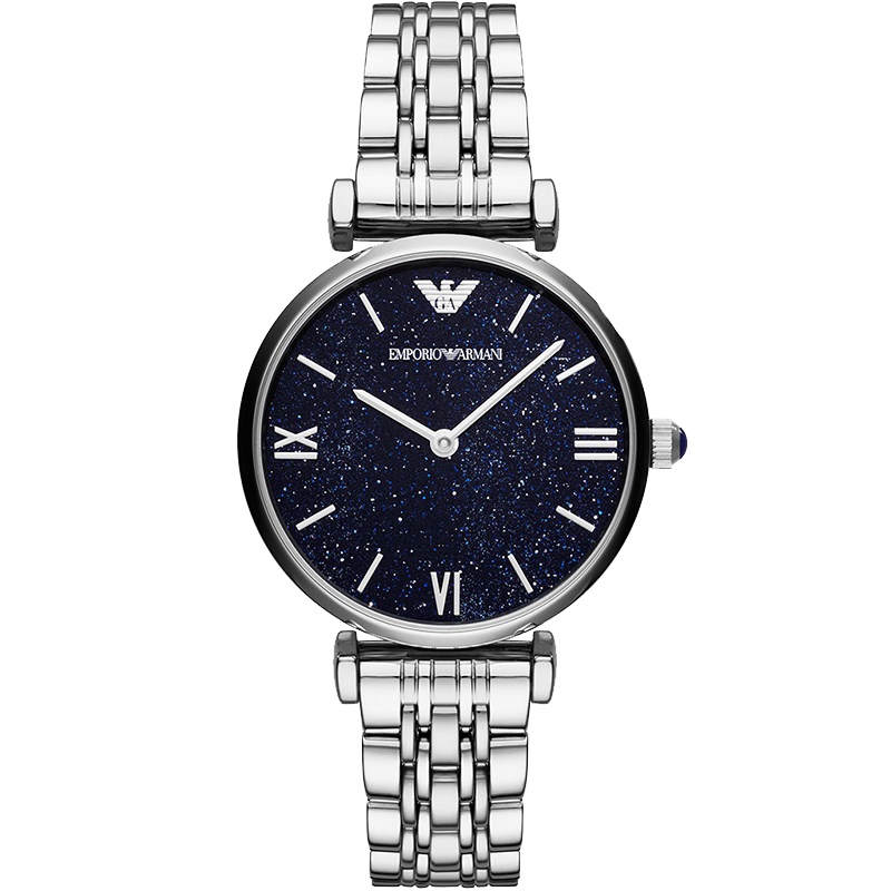阿玛尼(EMPORIO ARMANI)手表欧美品牌 女士新款 满天星女表正品时尚ins风潮镶钻星空石英表女AR11091