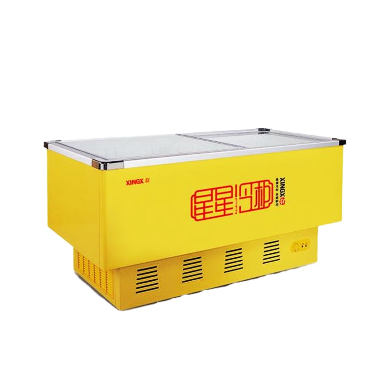 星星（XINGX）SD-436BP 436升卧式冷柜大容量冰柜商用全冷冻岛柜 海鲜柜 玻璃展示柜