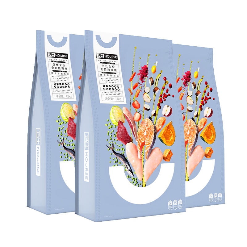 卫仕猫粮1.8kg*3袋 全价全阶段幼猫成猫居家宠物营养均衡猫咪卫士无谷主粮猫干粮