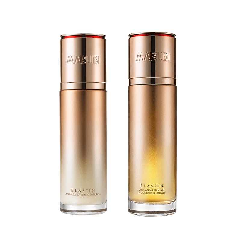 丸美MARUBI 弹力蛋白凝时紧致水乳套装(保养液100ml+紧致乳80g)