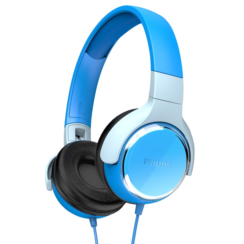 飞利浦(PHILIPS)TAKH301 头戴式儿童耳机 线控耳麦 学习耳机 低分贝 呵护孩子的耳朵 粉红色