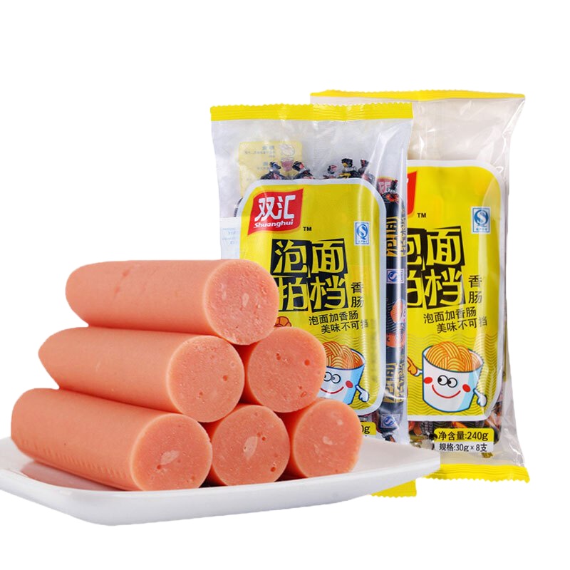双汇 泡面拍档火腿肠5包 240g*5包
