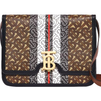 预订 BURBERRY 博柏利 女包 中号TB LOGO 斜挎包 单肩包 8019337金扣