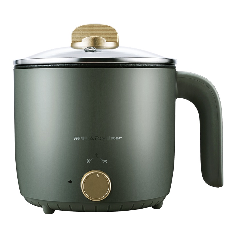 荣事达(Royalstar)电煮锅DZG1529D多功能电热锅支持煮面泡面学生宿舍家用迷你不粘锅小火锅电热杯1.5升容量