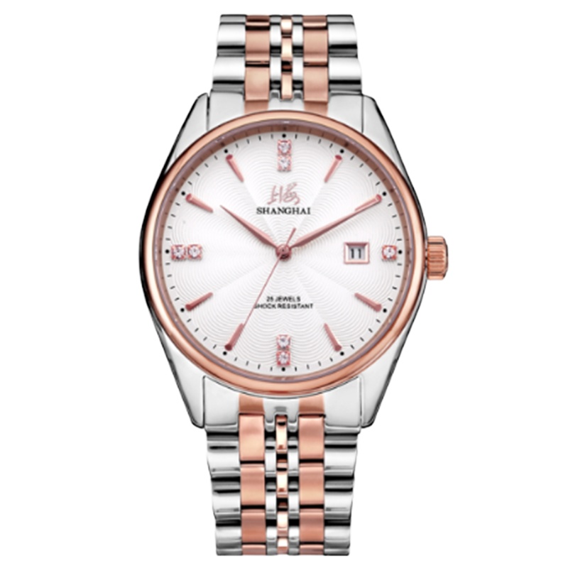 上海手表 流转系列时光65周年纪念机械款 男表玫金