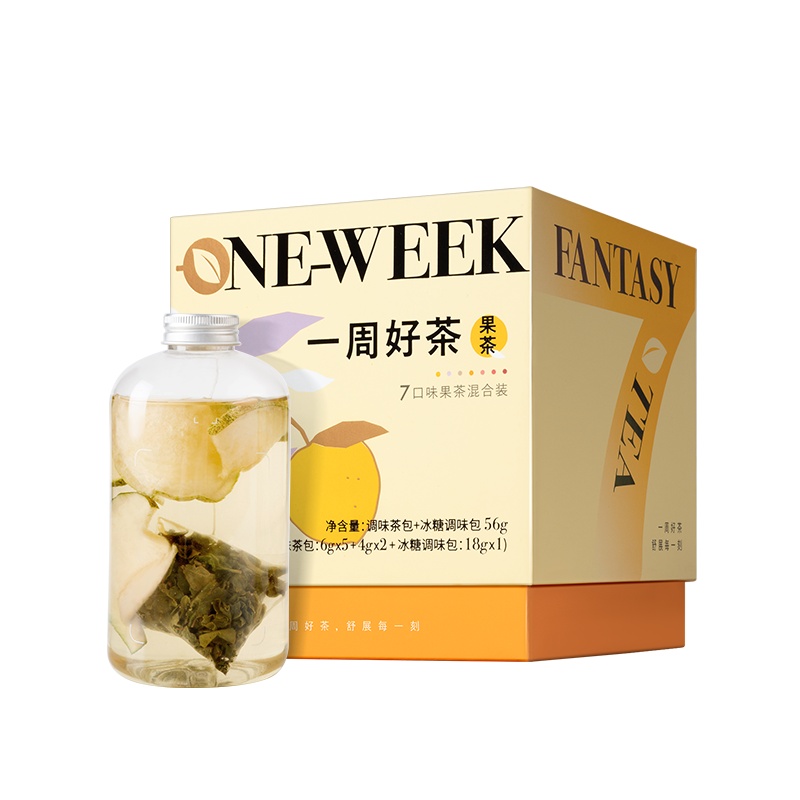 奈雪的茶 一周好茶果茶系列葡萄蜜桃乌龙冷泡袋泡茶水果茶叶茶包