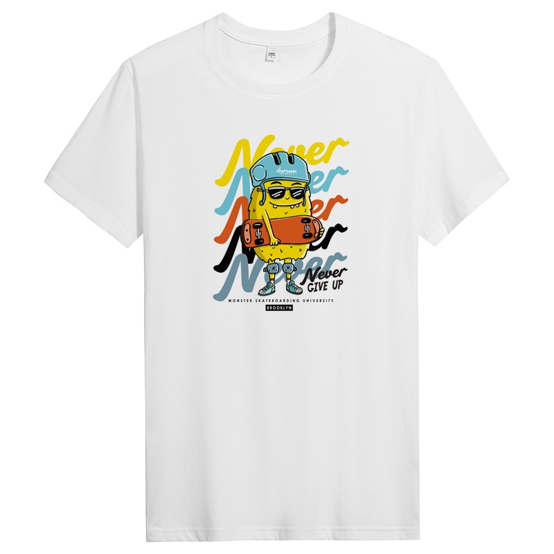 男短袖夏季纯棉T恤青年潮牌上衣服修身半袖 DT10913