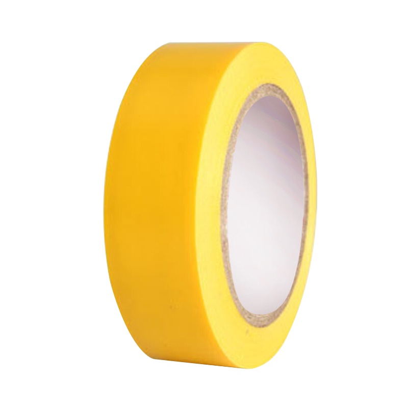 海斯迪克 HKFH09 电工胶带 汽修家装无铅阻燃 电气绝缘胶带 彩色PVC电工胶布 黄色/10卷