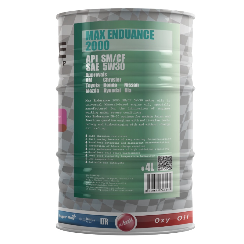 原装进口MyAegis美益MaxEndurance 2000 SM/CF 5W30节能科技机油