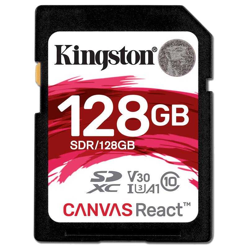 金士顿（Kingston）128GB SD卡 读100MB/s写80MB/s V30 U3 CLASS 10相机存储卡