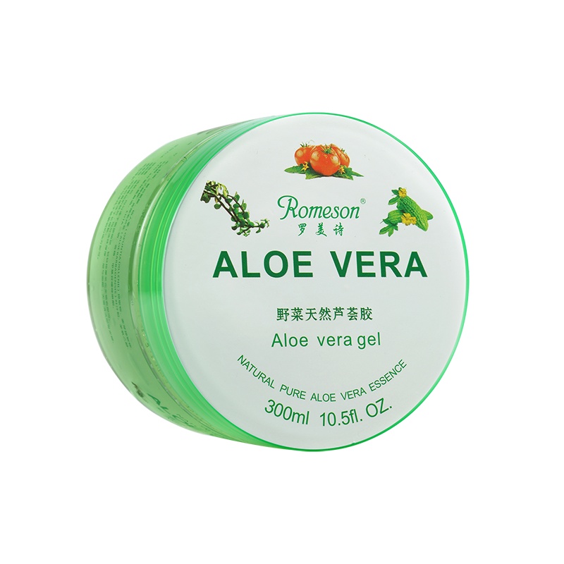 罗美诗野菜芦荟胶胶祛痘膏痘印凝胶补水保湿晒后修护面霜护肤品男女300ml