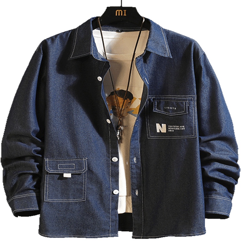 海德斯曼潮牌 2020春季新款夹克男宽松翻领休闲工装风外套男潮流30534