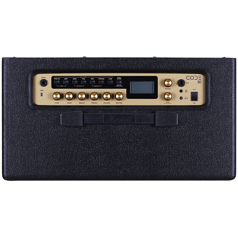 马歇尔(Marshall)吉他音箱 CODE50电吉他音箱 数字蓝牙效果器马勺电吉它音响 带混响 50W