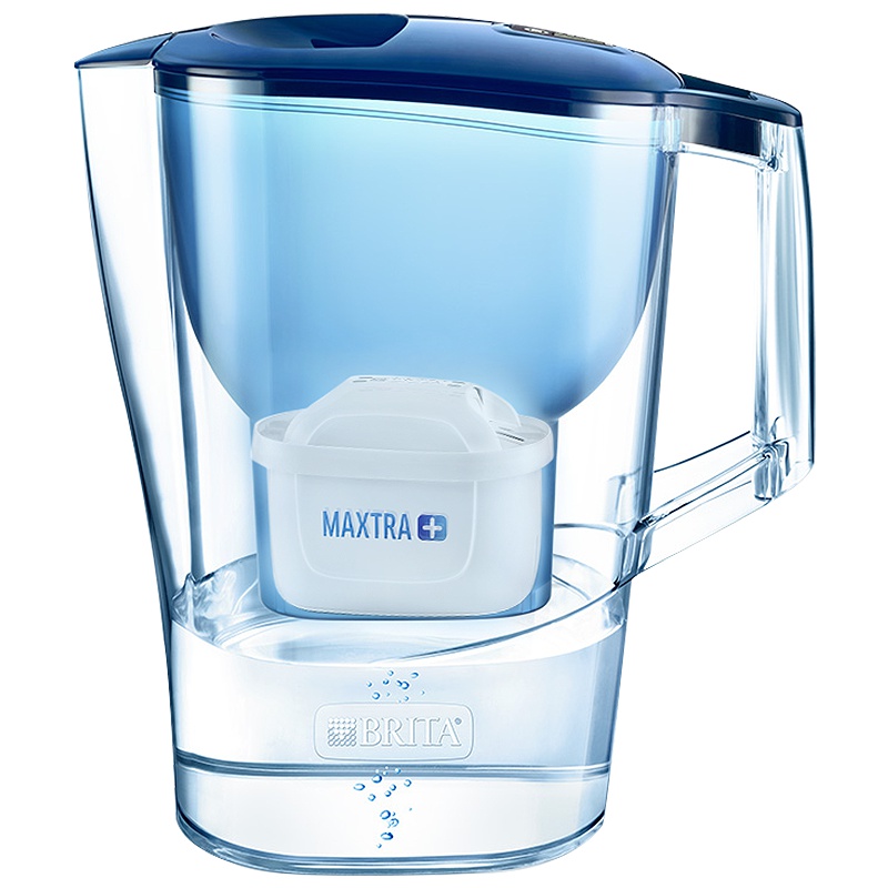 碧然德(BRITA)过滤净水器 家用滤水壶 净水壶 光汐系列3.5L蓝色一壶4芯装