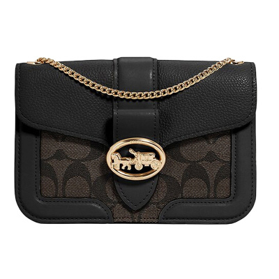 香港直邮 Coach 蔻驰 女士拼色PVC配皮单肩包 F7287IMAA8