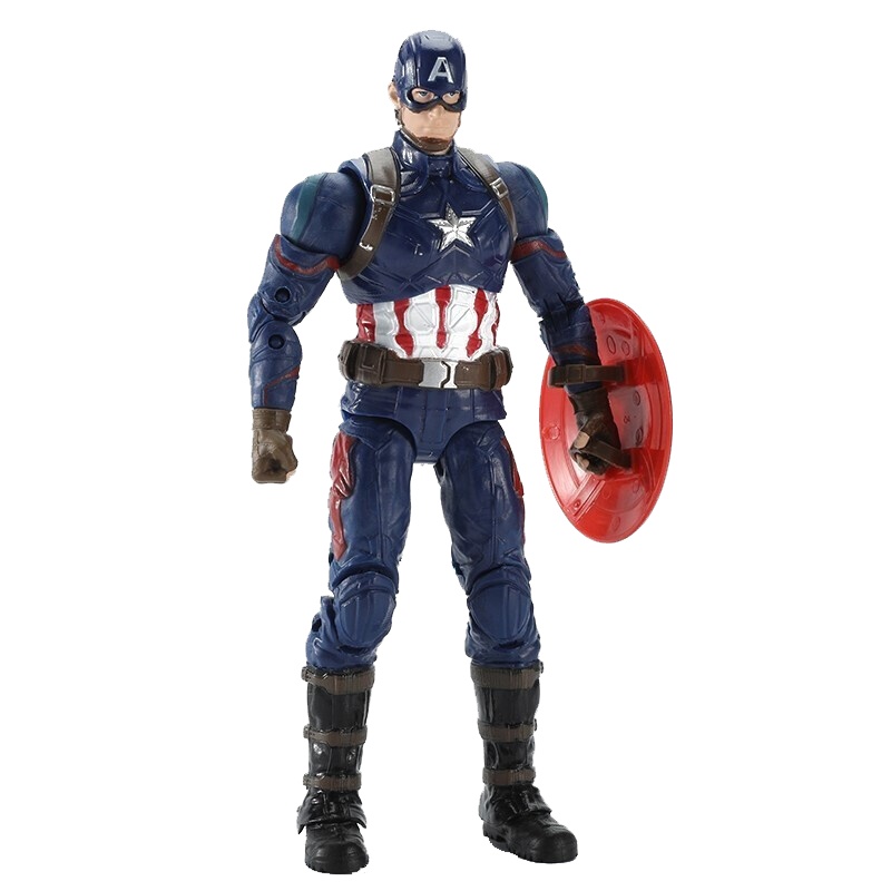 中动玩具 160601 美国队长漫威手办复仇者联盟关节可动玩具底座发光款