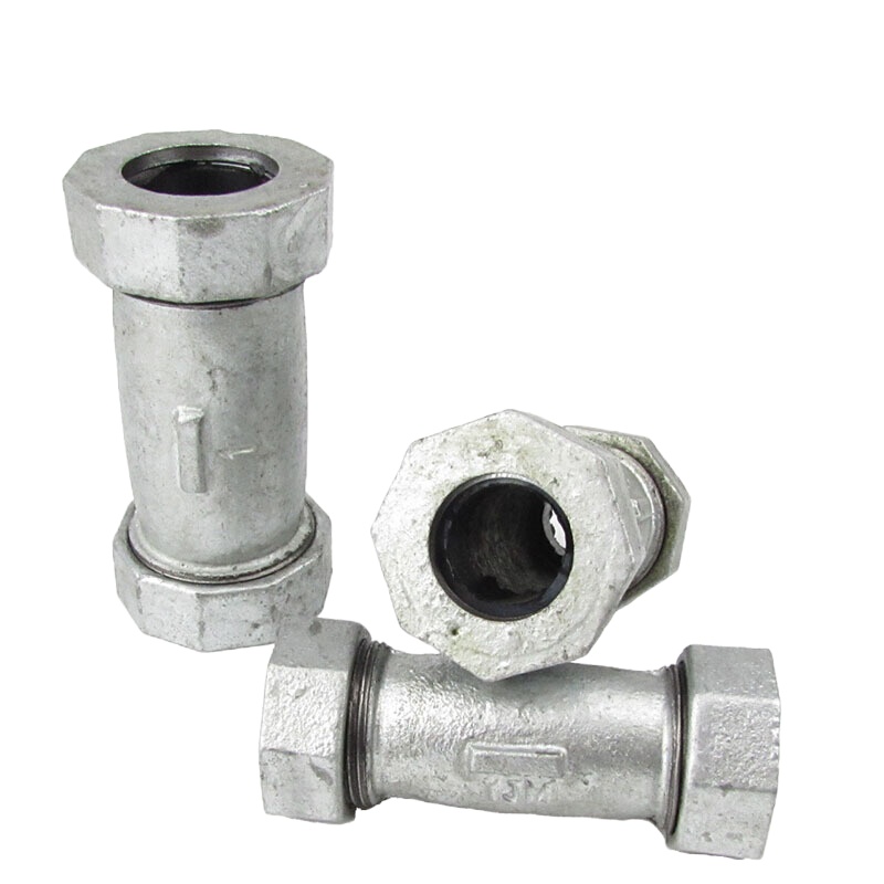 萃姿尔(TRESOR)镀锌快接头 水管快速活接头DN15(5个/包)