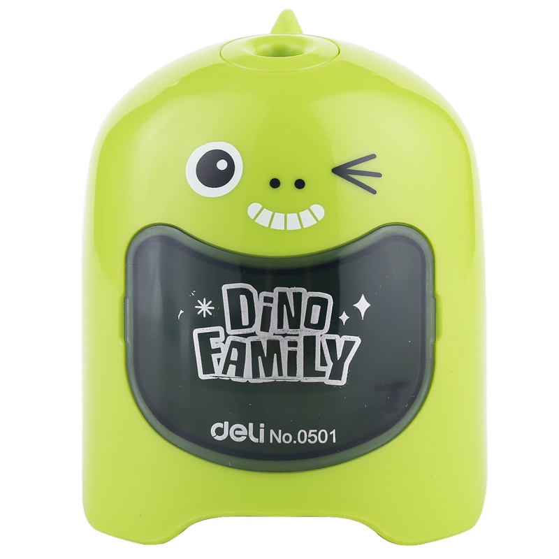 得力电动削笔机全自动转笔刀削笔器铅笔刀铅笔刨小学生省力电动安全儿童刨笔刀卡通素描铅笔刀便携0501LV