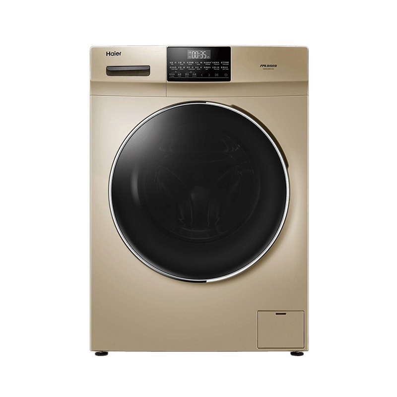 海尔(haier） 滚筒洗衣机全自动9公斤 G90028B12G 高温煮洗消毒洗 中途添衣 一级能效变频节能静音