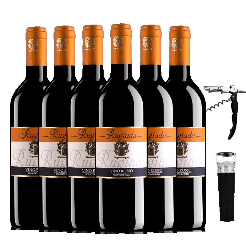意大利原瓶进口红酒罗佳干红葡萄酒 酒水750ML*6