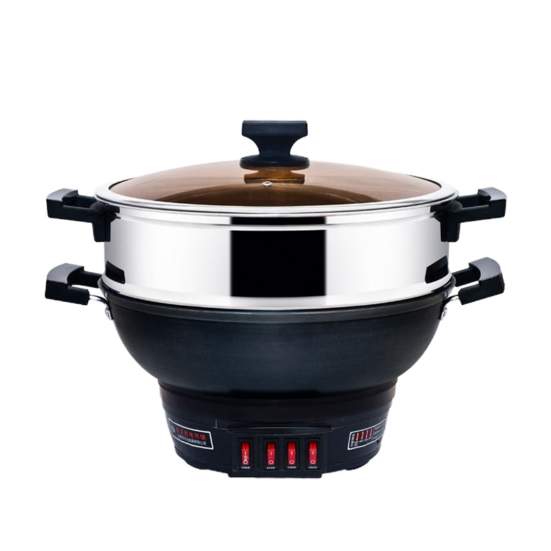 FRD多用能铸铁电热锅T1-34cm(铸铁)1*4大箱电火锅,电炒锅,电蒸锅电炒锅 电蒸锅 电煮锅 免邮不含税锅 电火锅