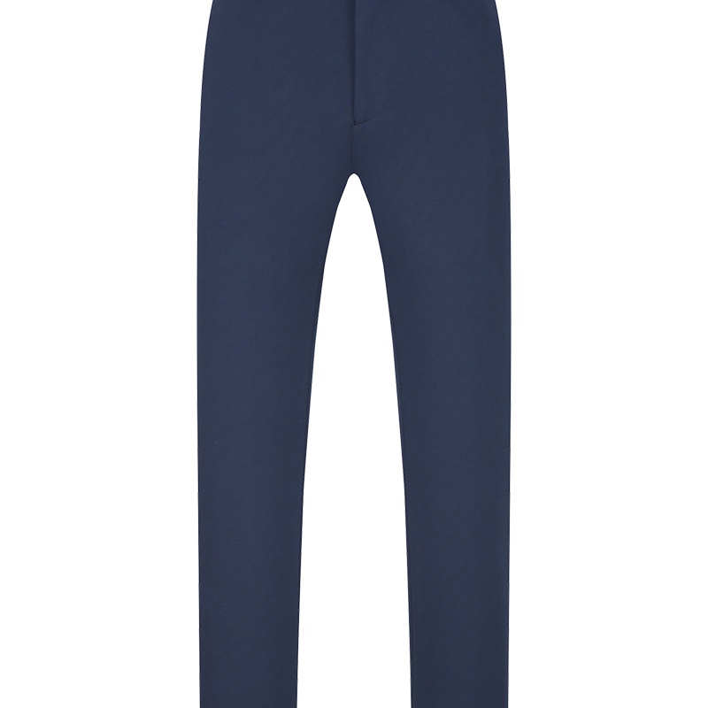 Youngor/雅戈尔男装商务休闲天丝面料修身剪裁优雅素色藏青裤子967FWY