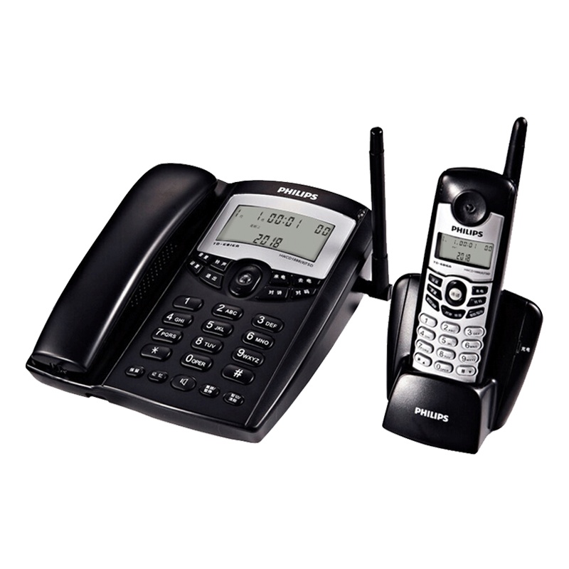 飞利浦(Philips)TD-6816 无绳电话子母机 家用/商务办公电话机/一拖一套装（单位：台）蓝色