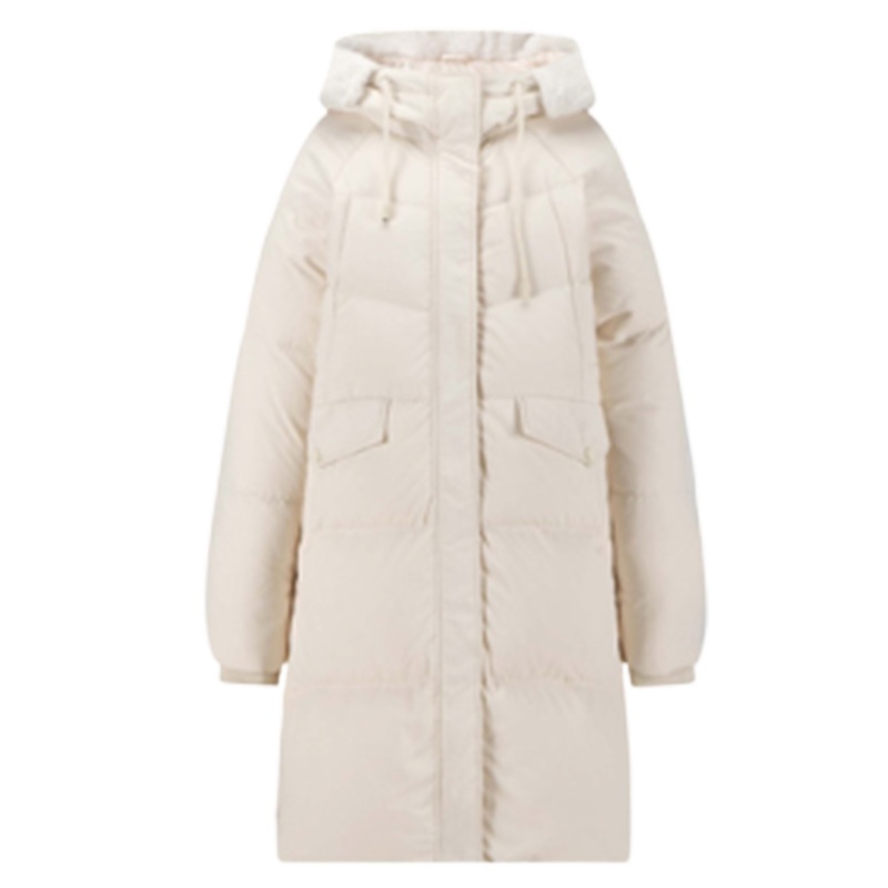 专柜同款长款羽绒服女装2019冬季新款韩版宽松时尚加厚白鸭绒棉服面包服潮709D8023