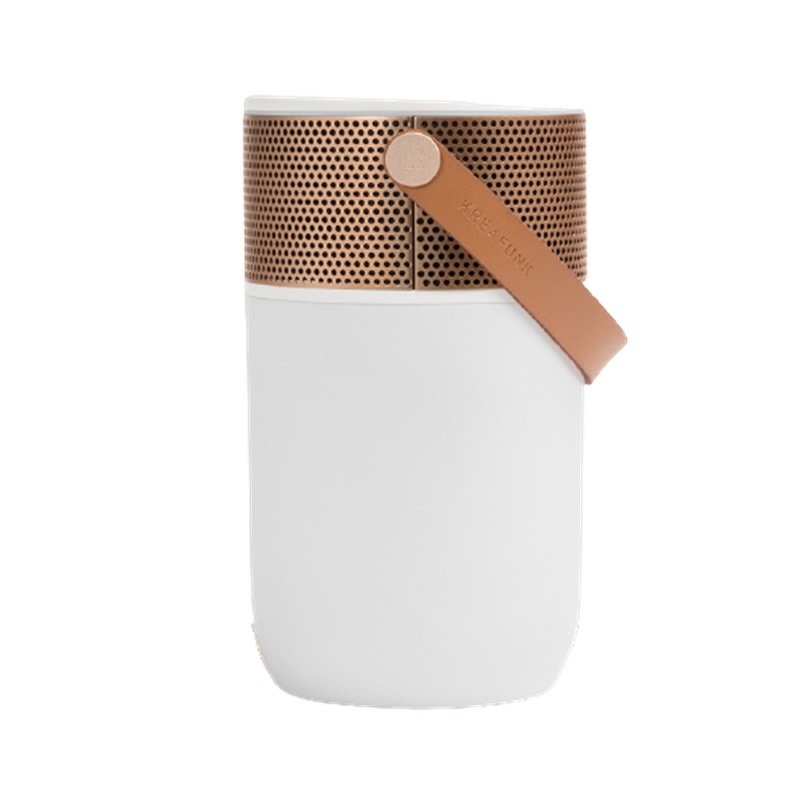 丹麦Kreafunk aGlow可调变色灯光无线充电蓝牙音箱户外家用便携照明音响 白色