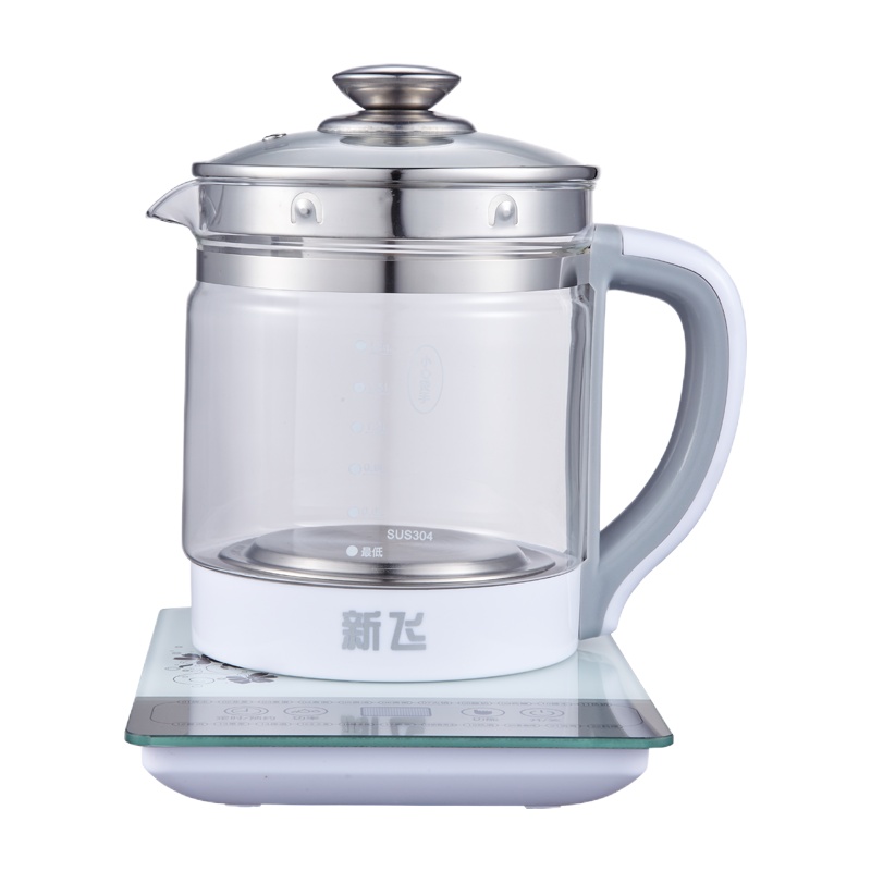 新飞养生壶电水壶1.8L烧水壶多功能花茶壶煎药电茶壶煮水壶开水壶玻璃水壶YS-02