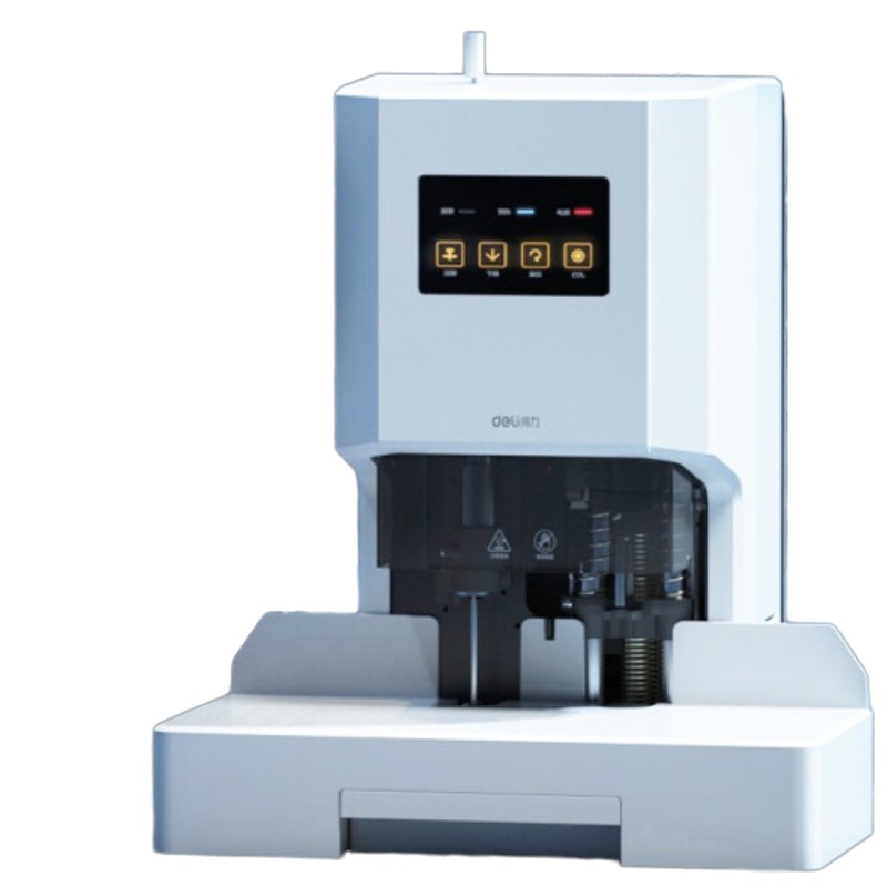 得力(deli) 14602 自动财务凭证 装订机500页装订厚度 会计凭证文件资料热熔胶管铆管打孔机