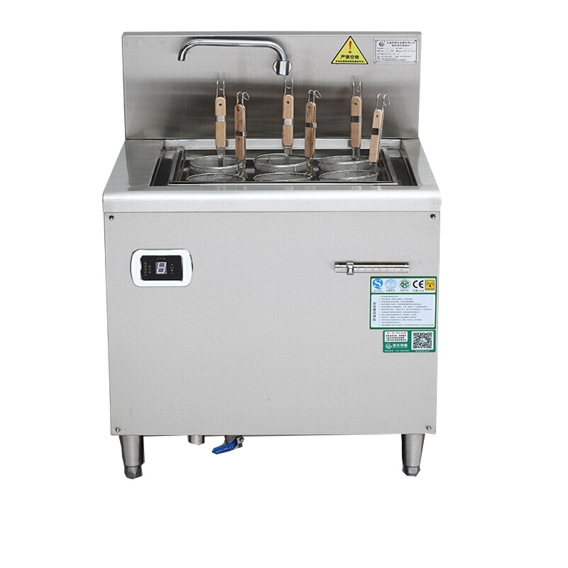 德玛仕(DEMASHI)商用电磁煮面炉 煮粉炉 蒸煮炉 柜式 学校企业单位用 六眼柜式 MC-ZML08C