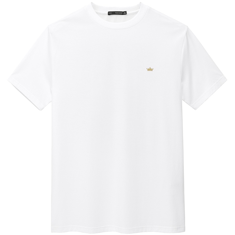 太平鸟男装 复古油画短袖T恤男多色体恤韩版刺绣半袖打底衫夏装潮