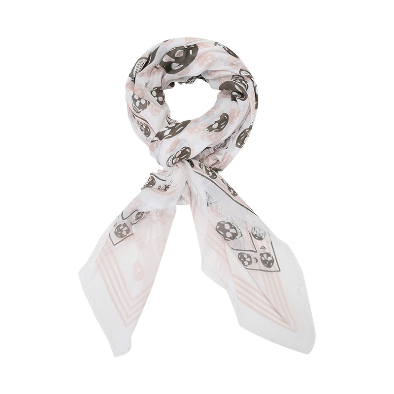 亚历山大·麦昆 ALEXANDER MCQUEEN 女士 莫代尔纤维围巾657181 3418Q