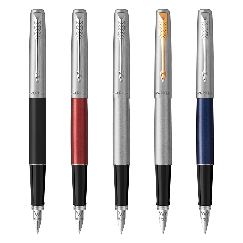 派克PARKER 钢笔 Jotter乔特系列钢杆墨水笔 学生商务办公文具用品金属不锈钢F-M笔尖书写0.5-0.7mm