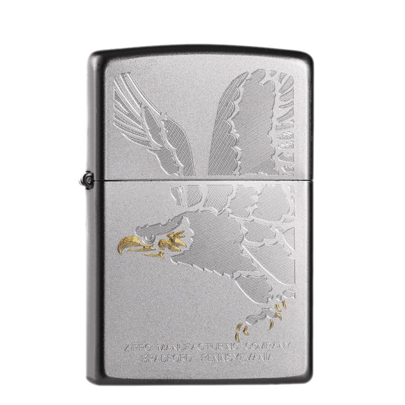 美国ZIPPO打火机 芝宝 磨砂展翅雄鹰28356